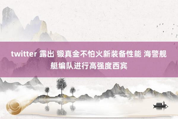 twitter 露出 锻真金不怕火新装备性能 海警舰艇编队进行高强度西宾
