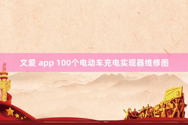 文爱 app 100个电动车充电实现器维修图